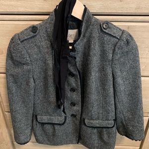 Feminine LOFT Blazer Peplum Back and Tie